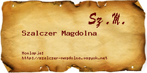 Szalczer Magdolna névjegykártya